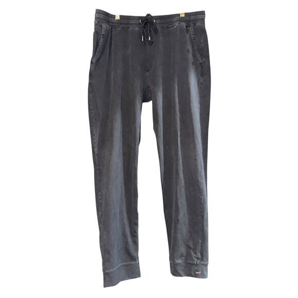 Good Man Brand Washed Black Flex Pro Jersey Drawstring Joggers Sweatpants Men XL - Picture 1 of 10